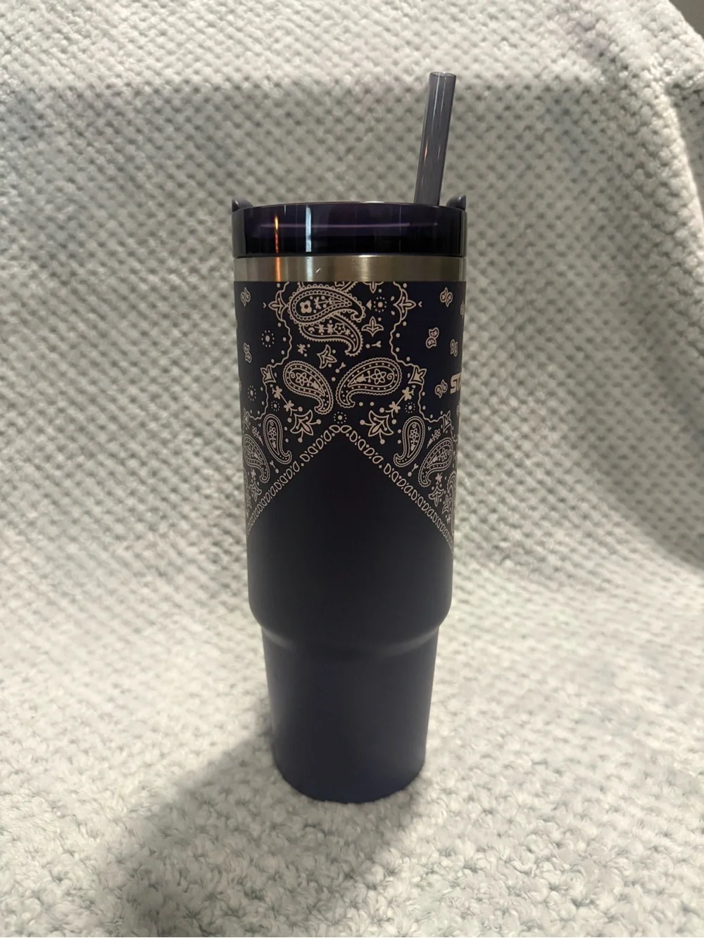 Stanley Navy Bandana Insulated Travel Mug with Handle